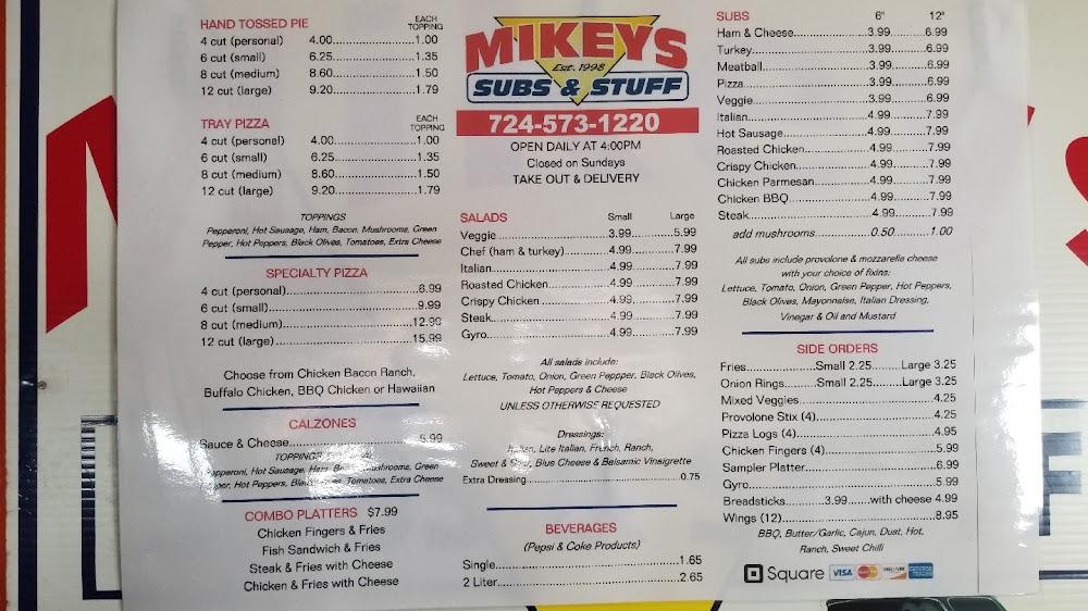 Mikey's Subs & Stuff Sauce & Cheese