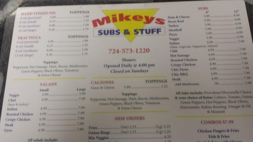 Mikey's Subs & Stuff Menu image 3